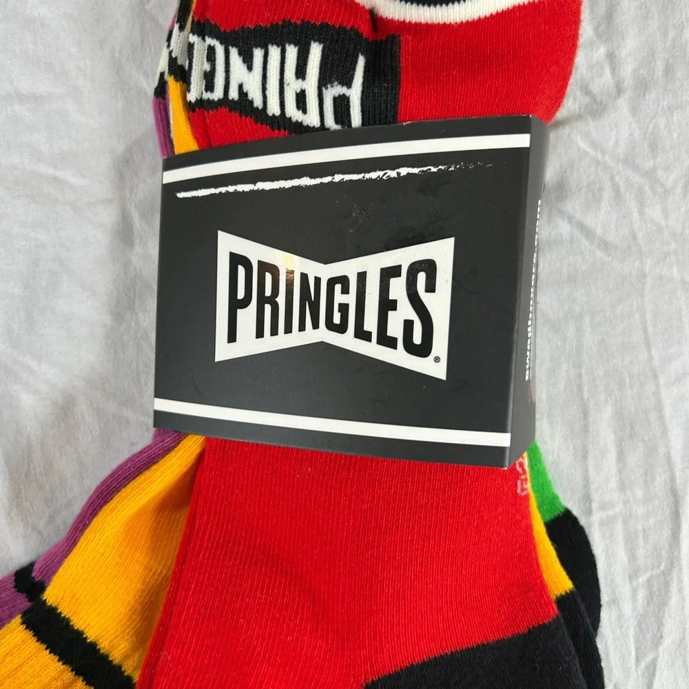 Swag Pringles Mens Quarter Socks 4 Pack Multicolor Performance Shoe Size 8-13